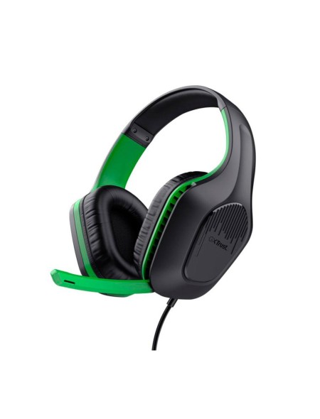 Auriculares Trust Gaming Gxt 415x Zirox Negro-Verde / Multiplataforma Ps5 - Xbox - Nintendo - PC /  Cable 1.2m / 24994