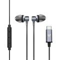 Auriculares Energy Sistem Metallized / Conector Type-C / Cable 1.2 / Microfono Integrado / Control de Volumen / Negro / 456741