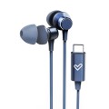 Auriculares Energy Sistem Metallized / Conector Type-C / Cable 1.2 / Microfono Integrado / Control de Volumen / Azul / 458790