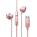 Auriculares Energy Sistem EasyPods / Conector Type-C / Cable 1.2 / Microfono Integrado / Control de Volumen / Rosa / 459285