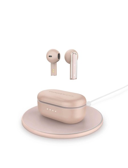Auriculares Inalambricos Bluetooth Energy Sistem Style 4 Ultra / 25 horas de autonomia / Base de carga inluido / Rosa Oro / 453481