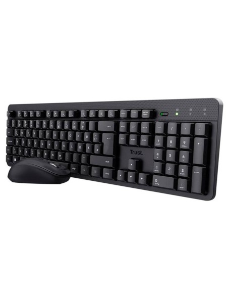 Combo Teclado + Raton inalámbrico Trust TKM-360 / Silencioso / 1600 Dpi / Resistente a liquidos / 25356