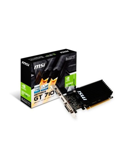 Tarjeta gráfica Msi GT 710 2GD3H LP / 2Gb DDR3 / DVI / HDMI / VGA / Perfil Bajo / 912-V809-3814