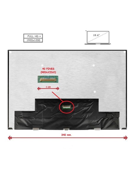 Pantalla para portátil LED 15.6