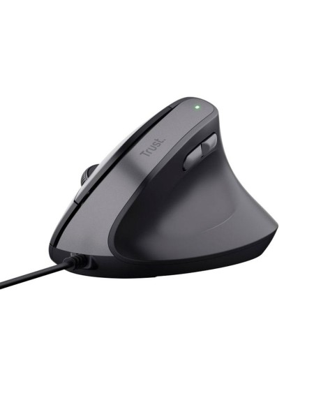 Raton óptico Usb vertical Trust Bayo II Ergonómico / USB / 2400 dpi / Negro / 25144