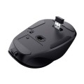 Raton óptico inalambrico Trust Fyda / Ergonomico / Recargable / 2400 dpi / Type-C / 6 Botones / Negro / 24727