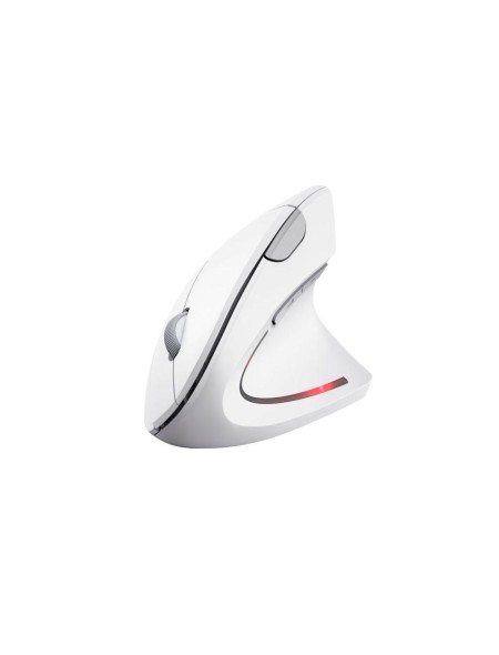 Raton Inalambrico Trust Ergo Ergonomico / Vertical / 800-1600dpi / Blanco / 25132