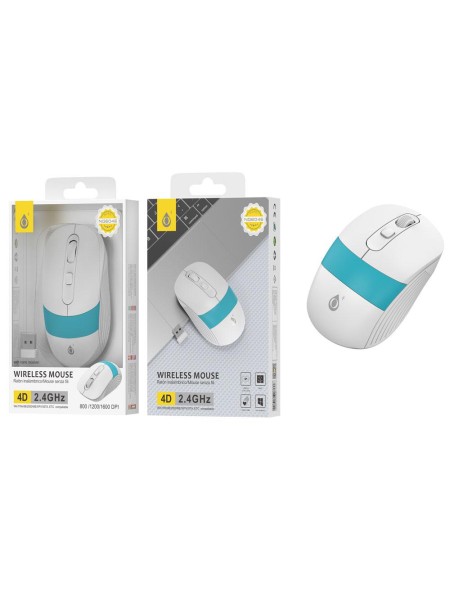 Raton inalámbrico Coonie NG6046 / 1600 Dpi / Azul / One+ / 2600465