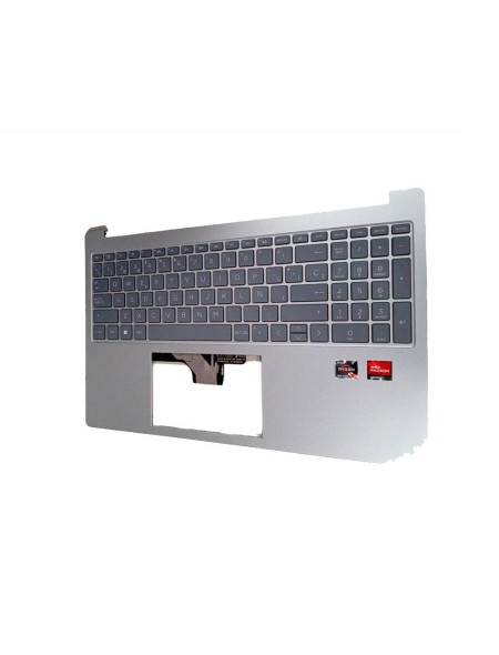 Top case + Teclado compatible para portátil HP 15  N36752-071 / Plata