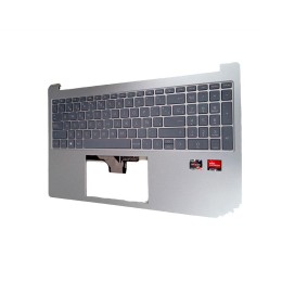 Top case + Teclado compatible para portátil HP 15  N36752-071 / Plata