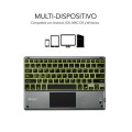 Teclado Bluetooth Subblim Smart / Retroiluminado / Touchpad / Gris / SUB-KBT-SMBT51