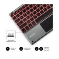 Teclado Bluetooth Subblim Smart / Retroiluminado / Touchpad / Gris / SUB-KBT-SMBT51