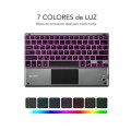 Teclado Bluetooth Subblim Smart / Retroiluminado / Touchpad / Gris / SUB-KBT-SMBT51