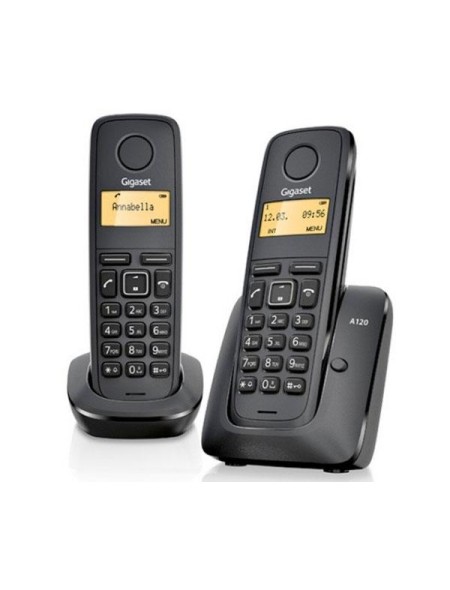 Telefono Inalámbrico Duo Dect Digital Gigaset A270 / Negro / L36852-H2812-D201