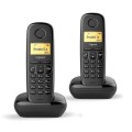 Telefono Inalámbrico Duo Dect Digital Gigaset A270 / Negro / L36852-H2812-D201
