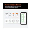Regleta 3 tomas IP-COM / Proteccion infantil / 2x Puerto de carga USB / Blanca / SP15