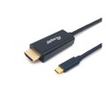 Cable de video Type-C a HDMI 4k/30Hz M/M / 2 m /  Equip / Negro / EQ133412