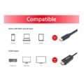 Cable de video Type-C a HDMI 4k/30Hz M/M / 2 m /  Equip / Negro / EQ133412