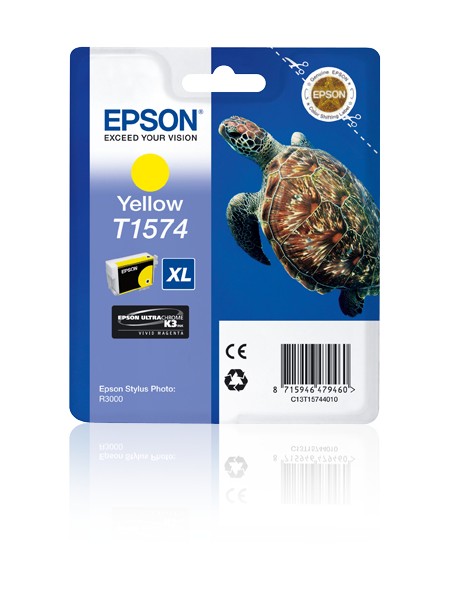 ÷ Tinta original epson t1574 amarillo c13t15744010 25.9ml