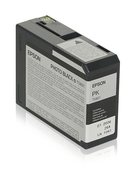 ÷ Tinta original epson t580100 negro photo c13t580100 80ml