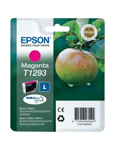 ÷ Tinta original epson t1293 magenta c13t12934011 7ml
