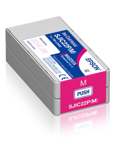 ÷ Tinta original epson sjic22p magenta 32.5ml