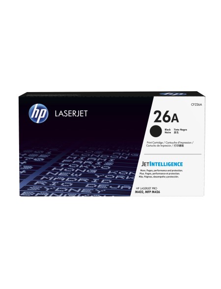 ÷ Tóner original hp cf226a negro 26a 3.100 páginas