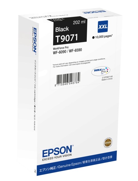 ÷ Tinta original epson t9071 xxl negro c13t907140 202ml