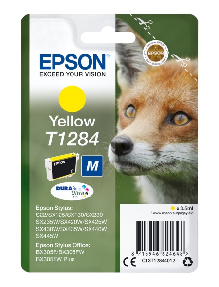 ÷ Tinta original epson t1284 amarillo c13t12844012 3.5ml