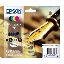 ÷ Tinta original epson t1626 multipack 4 colores c13t16264022 - con alarma