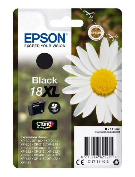 ÷ Tinta original epson t1811 xl negro c13t18114012 11.5ml