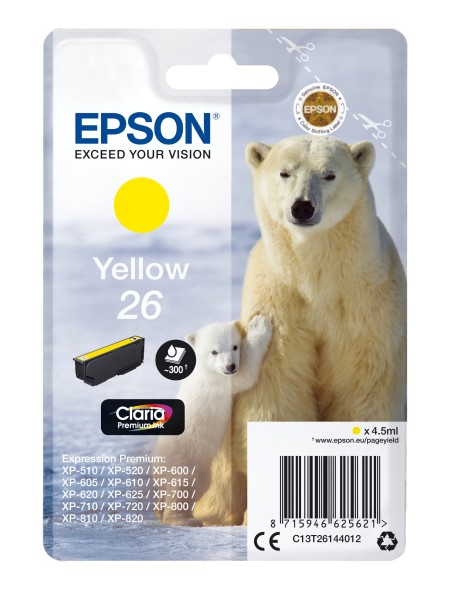 ÷ Tinta original epson t2614 amarillo c13t26144012 4.5ml