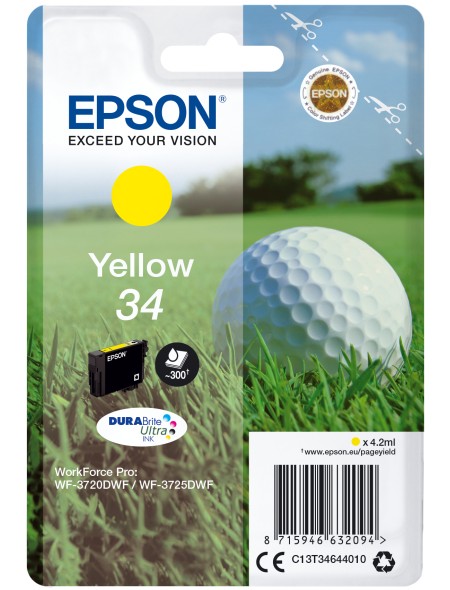 ÷ Tinta original epson t3464 amarillo c13t34644010 4.2ml