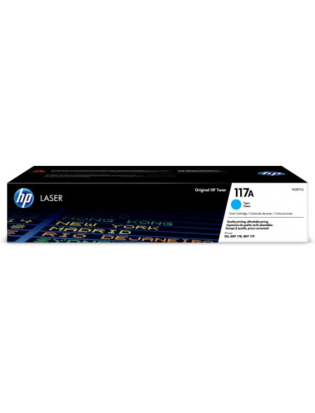 ÷ Tóner original hp w2071a 117a cian 700 páginas