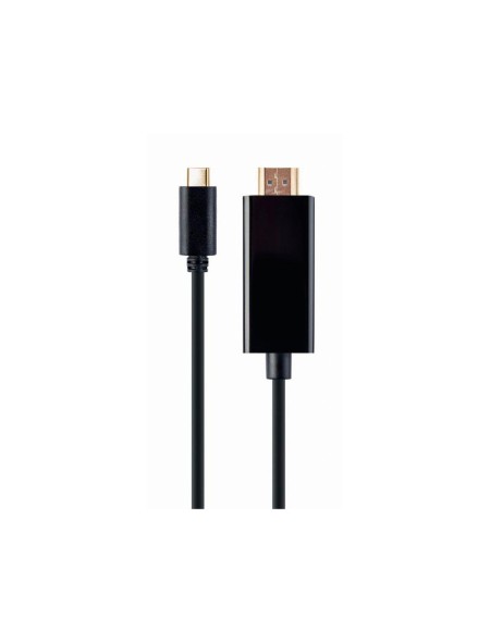 Cable de video Type-C a HDMI M/M / 1 m / 4K / Cablexpert / Negro / A-CM-HDMIM-01