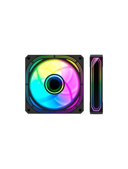 ÷ Kit 4xventilador interno argb coolbox infinity pro negro 120mm 