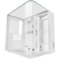 ÷ Caja atx cube mars gaming mcinfiniolitew blanca cristal templado curvo gpu 325mm
