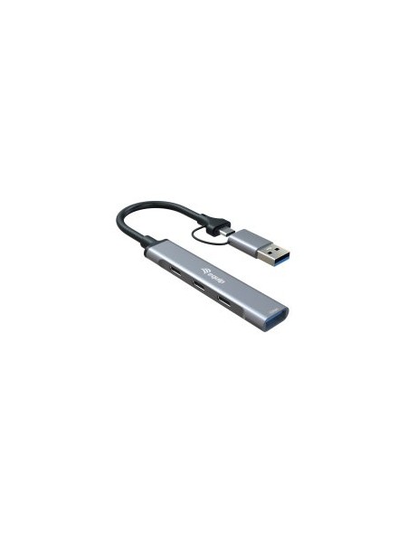 ÷ Hub usb-c equip 128969 a 1xusb-a  3xusb-c adaptador usb-c a usb-a incluido