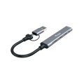 ÷ Hub usb-c equip 128969 a 1xusb-a  3xusb-c adaptador usb-c a usb-a incluido