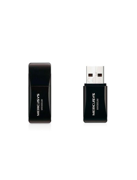 Tarjeta de red USB Wifi Mini Mercusys N300 / 300 Mbps / Negro