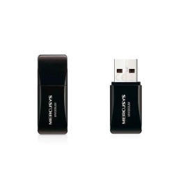 Tarjeta de red USB Wifi Mini Mercusys N300 / 300 Mbps / Negro