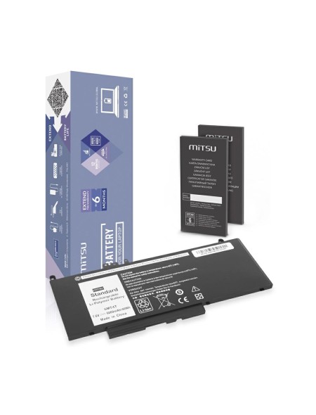 Batería compatible para portátil DELL Latitude E5470 7.6V 6000 mAh Mitsu
