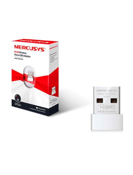Tarjeta de red USB Wifi Nano Mercusys N150 / 150 Mbps / Blanco / NW150US