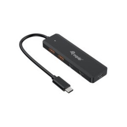 ÷ Hub usb-c equip life 128966 usb 3.2 10gps 2xusb-c 2x usb-a compatible thunderbolt 3/4