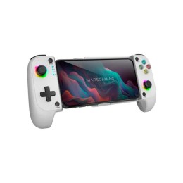 Gamepad Bluetooth Mars Gaming Mgpx / Para Smartphones / Multiplataforma / Type-C / 8h Bateria / Rgb / Blanco