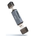 ÷ Card reader externo coolbox tqr-3001g usb-c y usb-a compatible sd, sdhc, sdxc, micro sd