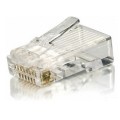 ÷ Kit 100 conectores rj45 equip categoria 6 121143