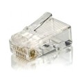 ÷ Kit 100 conectores rj45 equip categoria 6 121143