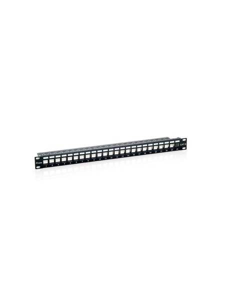 Patch panel vacio cat.6  apantallado 24 puertos keystone 1u / Equip / 769124