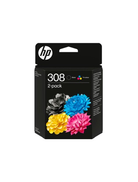 Tinta Original Hp Pack n308 Negro + Color 6L6S6UE
